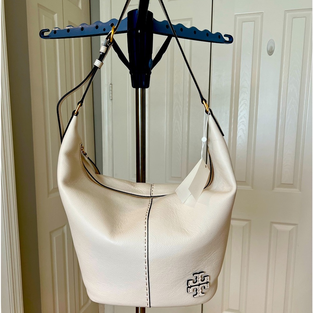 Tory Burch McGraw Zip Bucket Bag with dust bag